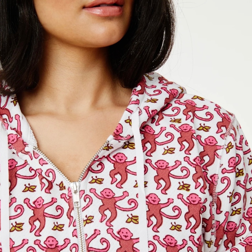 Roller Rabbit Monkey Hoodie- Women’s